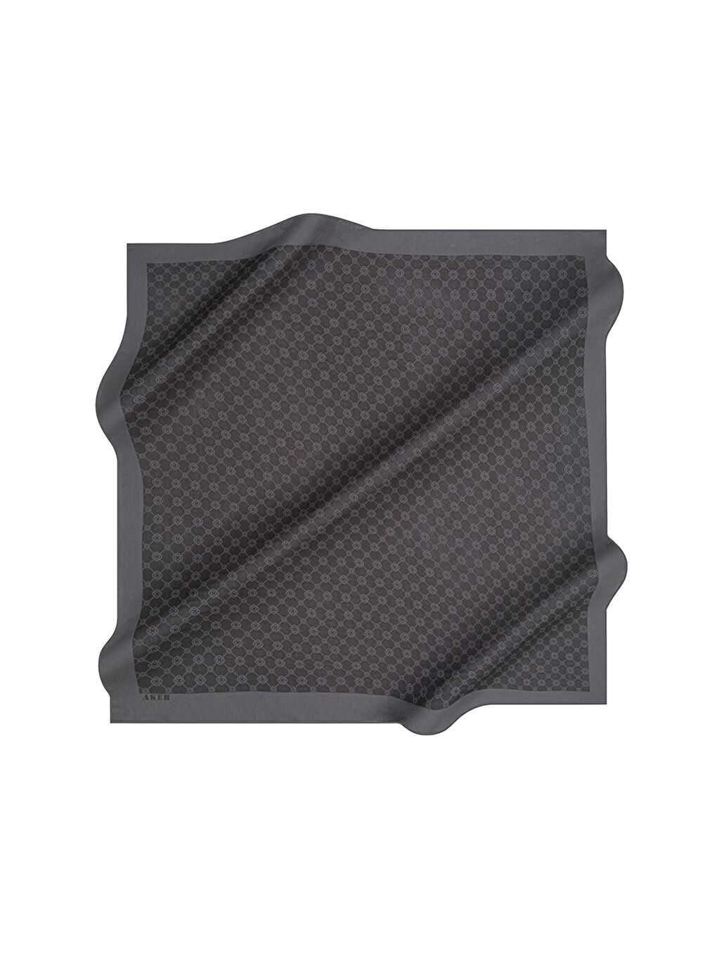 Antrasit 100X100 1090500 ELEGANCE MONOGRAM EŞARP