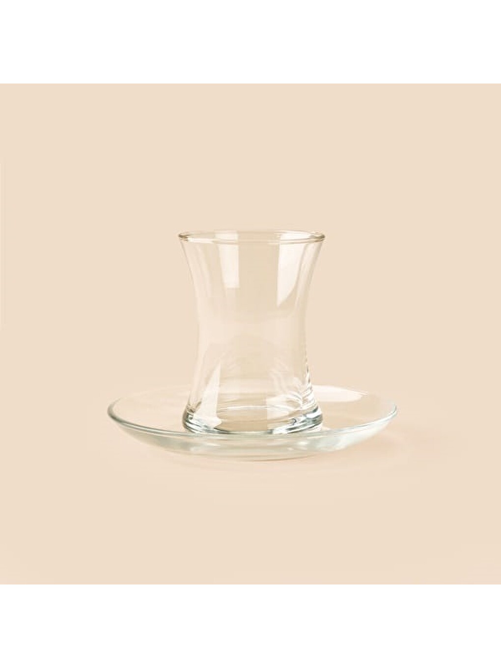 Renksiz Misis 6 Kişilik 12 Parça Çay Takımı - Şeffaf - 160 Ml-1