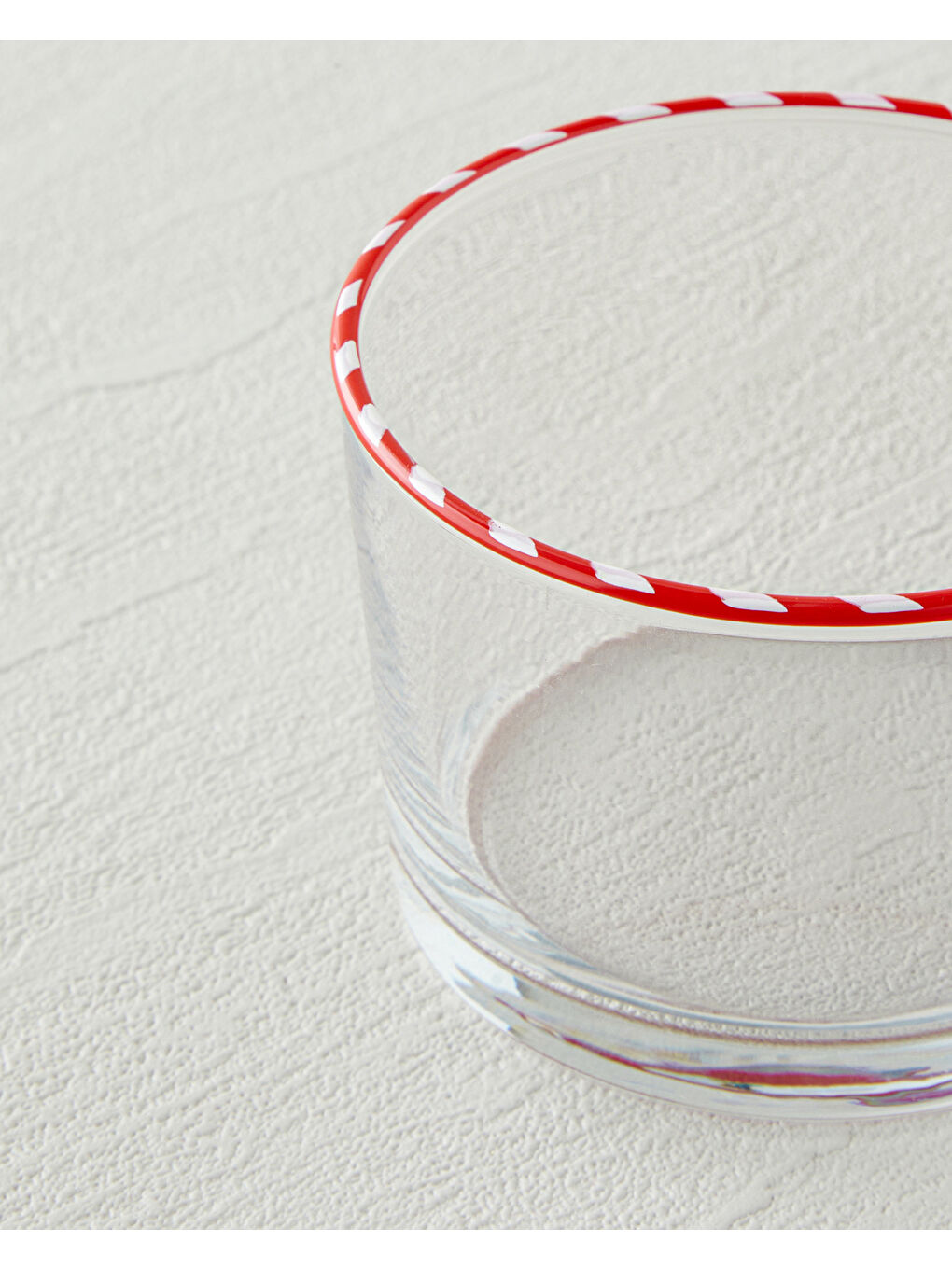 Candy Cane Stripe Cam Çerezlik 8,5 cm Kırmızı-1