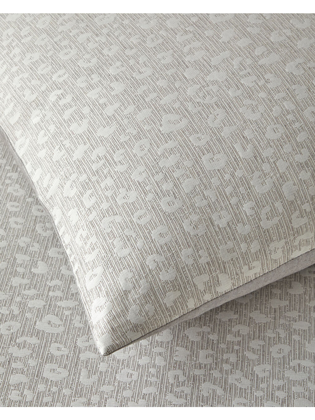 Lush Leopard Jakarlı Çift Kişilik Nevresim Takımı 200x220 cm Bej-3