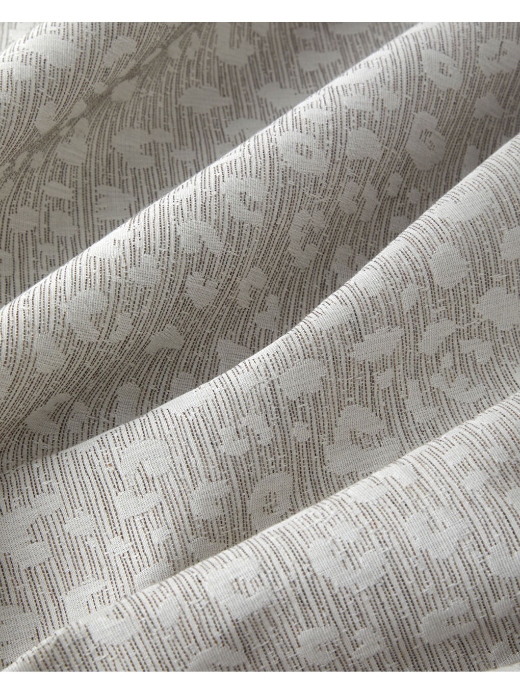 Lush Leopard Jakarlı Çift Kişilik Nevresim Takımı 200x220 cm Bej-5