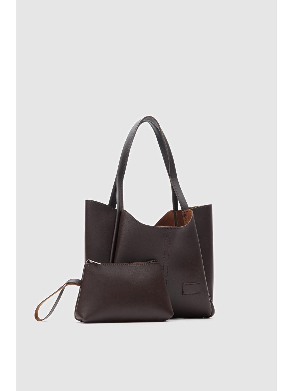 Kahverengi Halsey Cüzdanlı Omuz Çantası Acı Kahve-4