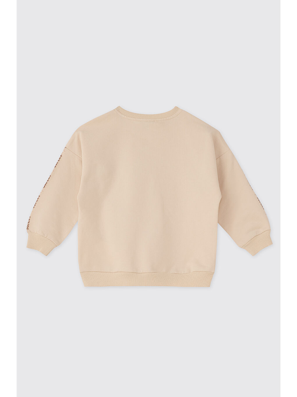 Bej Kız Bebek Taş Sweatshirt-1