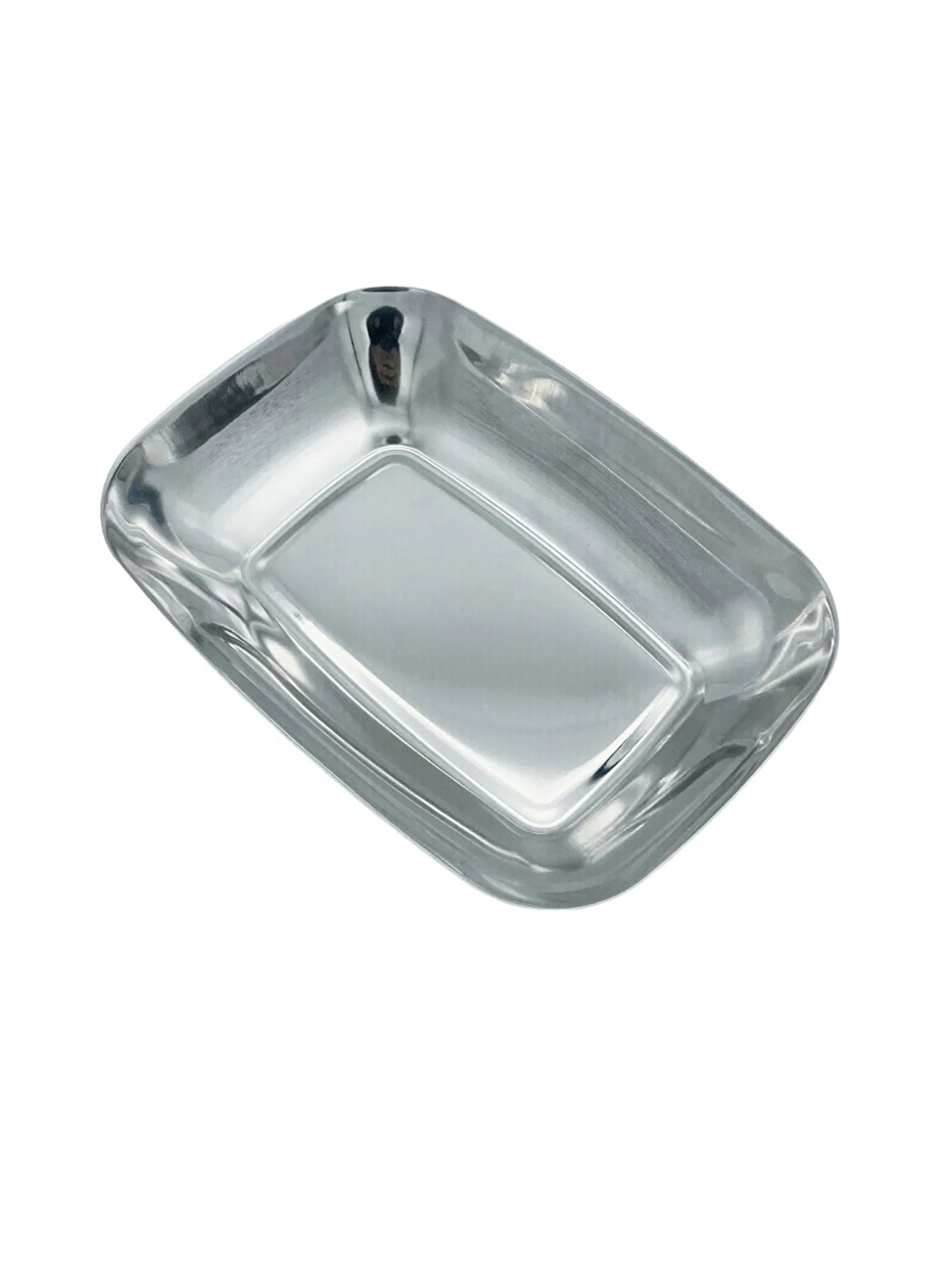 Gri Paslanmaz Çelik Kayık Tabak Kase - Çerezlik, Meze Ve Salata Kasesi Sosluk, 17 Cm, 2 Adet Büyük Boy-2