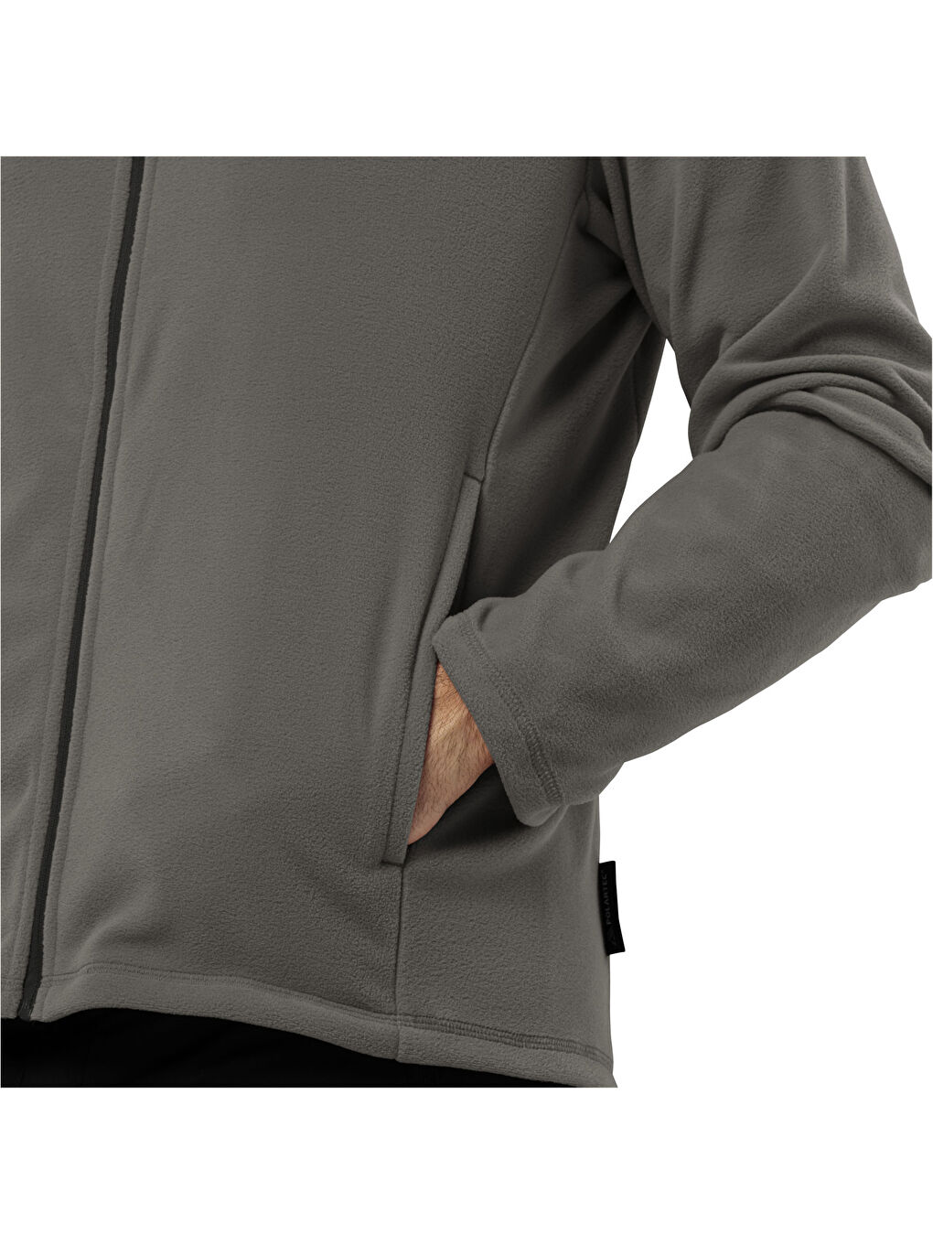 Taunus Fz Erkek Gri Polar Fermuarlı Sweatshirt-3