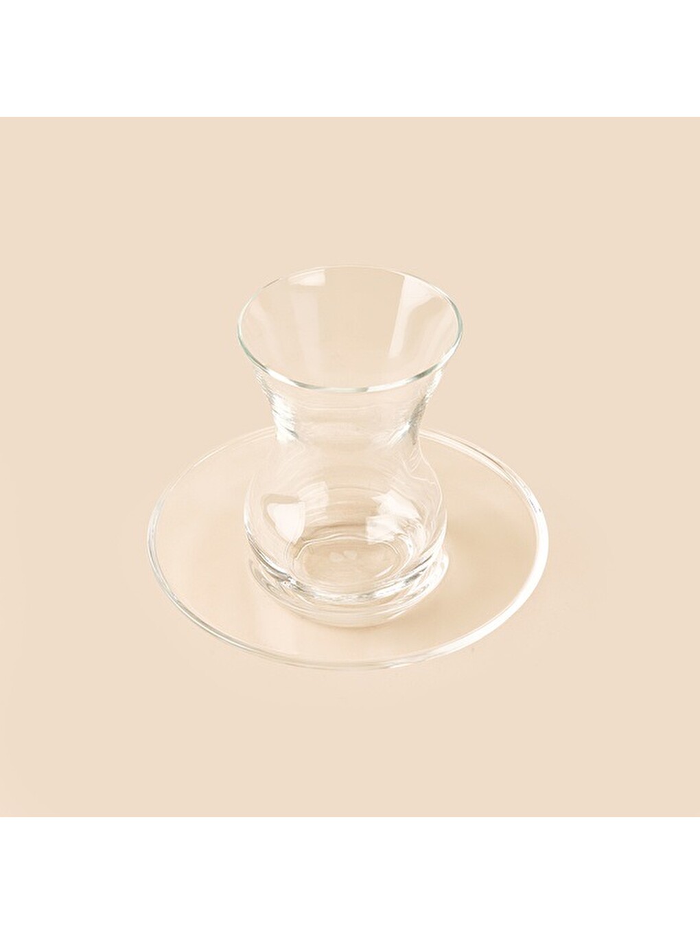 Renksiz Beykoz 6 Kişilik 12 Parça Çay Takımı - Şeffaf - 135 Ml-1