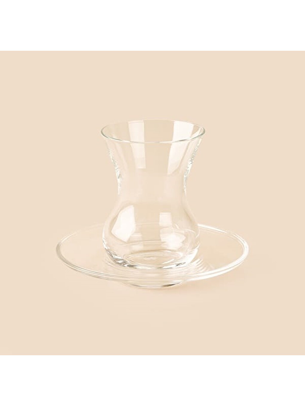 Renksiz Beykoz 6 Kişilik 12 Parça Çay Takımı - Şeffaf - 135 Ml-2