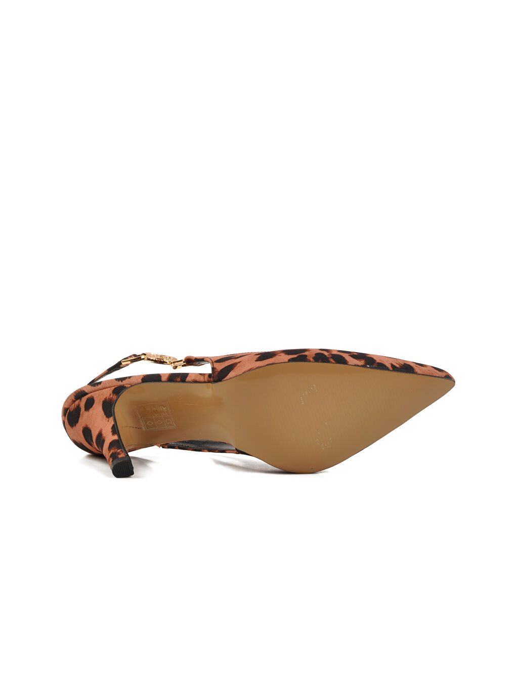 Karışık Leopar Desenli Kadın İnce Topuklu Ayakkabı 312390 Z-4
