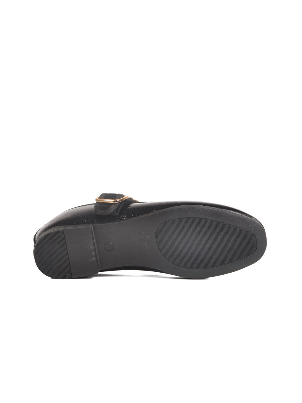 Siyah Rugan Hafif İnce Taban Kemerli Kadın Babet B-40 Z-4