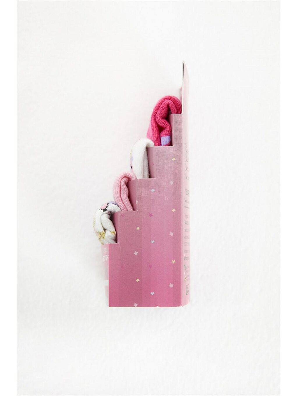 Karışık 4 lü Paket Magical Time Kız Çocuk Patik Çorap Desenli-2