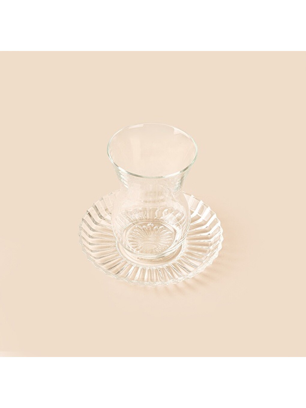 Renksiz Beykoz 6 Kişilik 12 Parça Çay Takımı - Şeffaf - 145 Ml-1