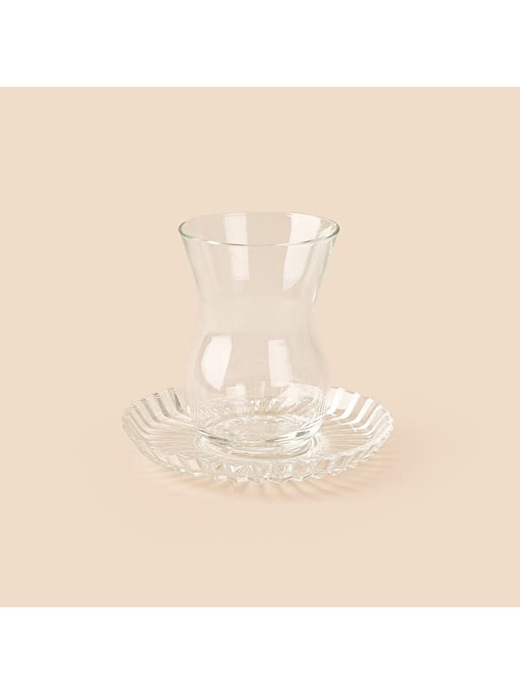 Renksiz Beykoz 6 Kişilik 12 Parça Çay Takımı - Şeffaf - 145 Ml-2