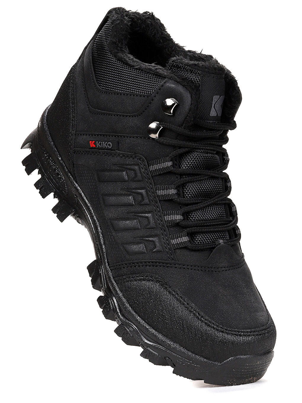 Siyah Rune Günlük Fermuarlı Erkek Çocuk Bot Ayakkabı