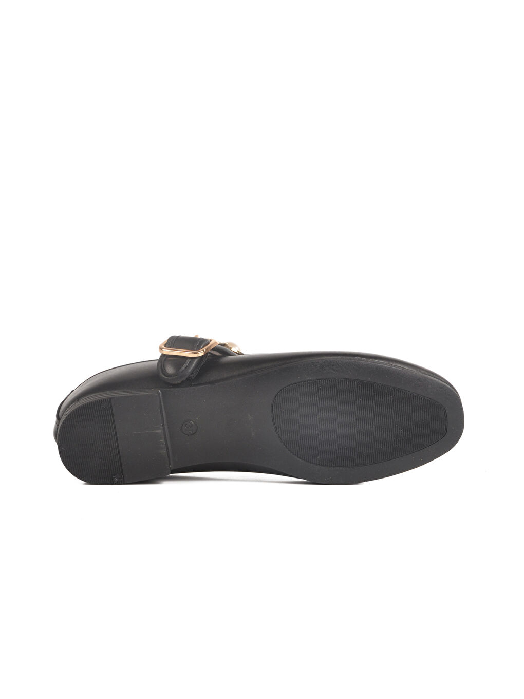 Siyah Hafif İnce Taban Kemerli Kadın Babet B-40 Z-4