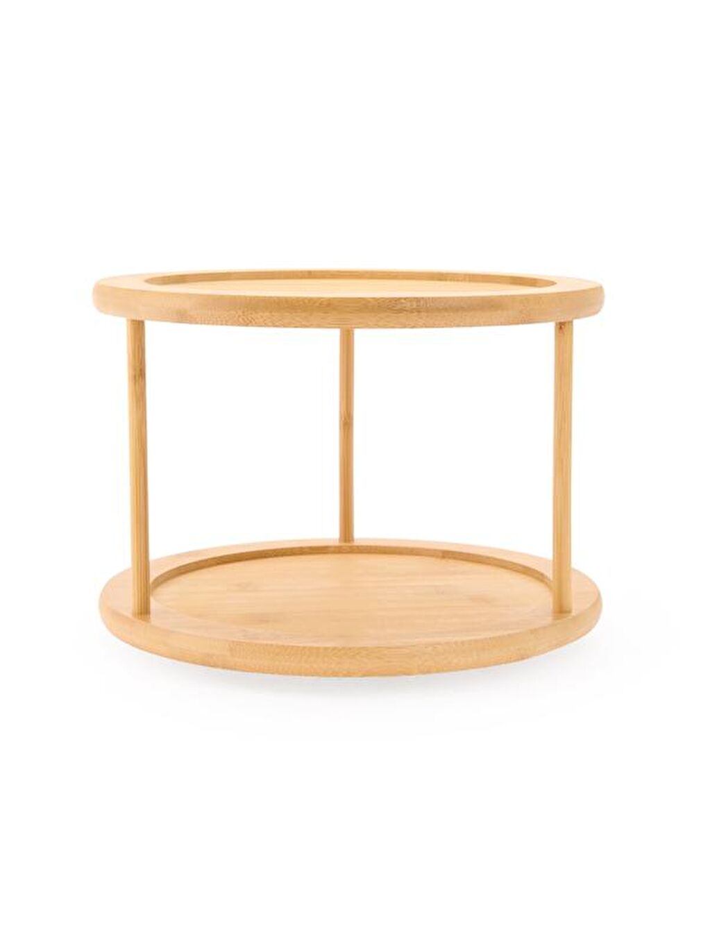 Katlı Döner Tabla - Bej - 25x21 cm