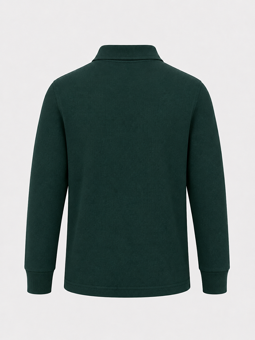 Haki Kids Polo Yaka Basic Uzun Kollu Unisex Erkek Çocuk Tişört-2