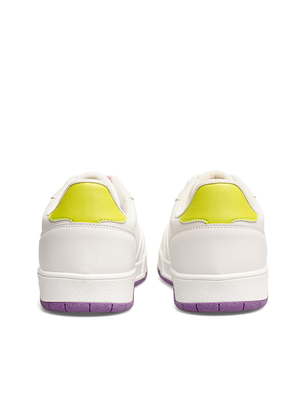 Karışık Uzy Kadın Beyaz Sneaker-4