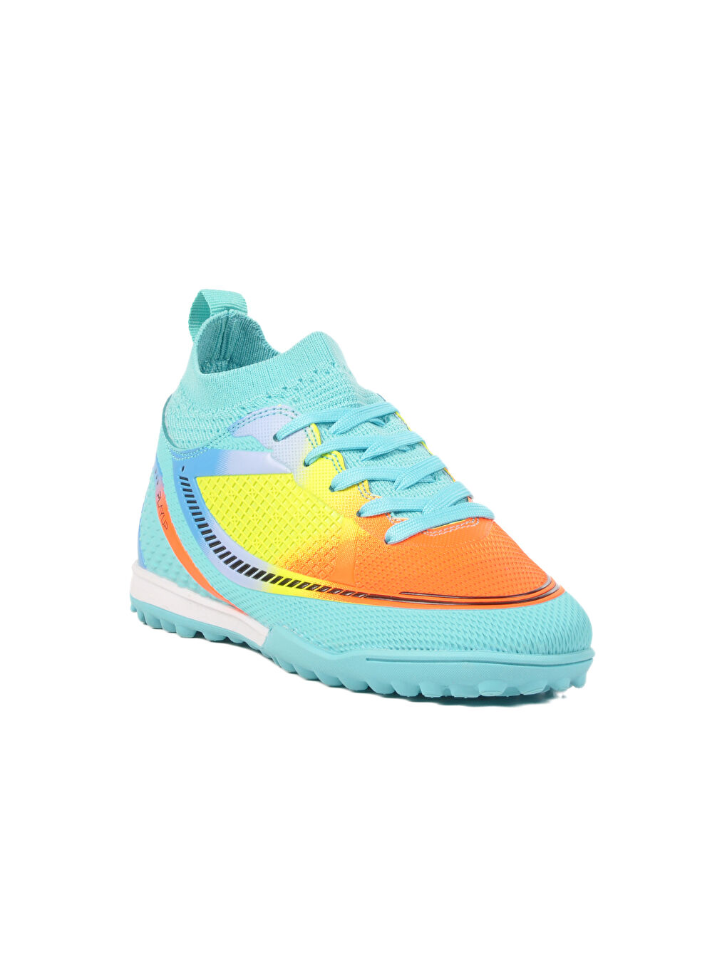 Turkuaz Mint Çoraplı Erkek Çocuk Halı Saha Ayakkabısı FH-251-141 F-2