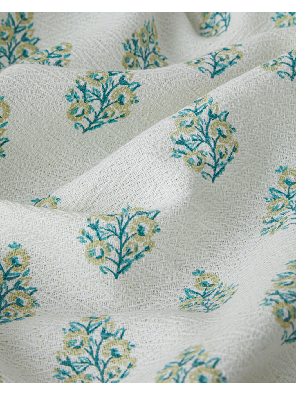 Green Harmony Baskılı Pamuklu Çift Kişilik Pike 200x220 cm Yeşil-3