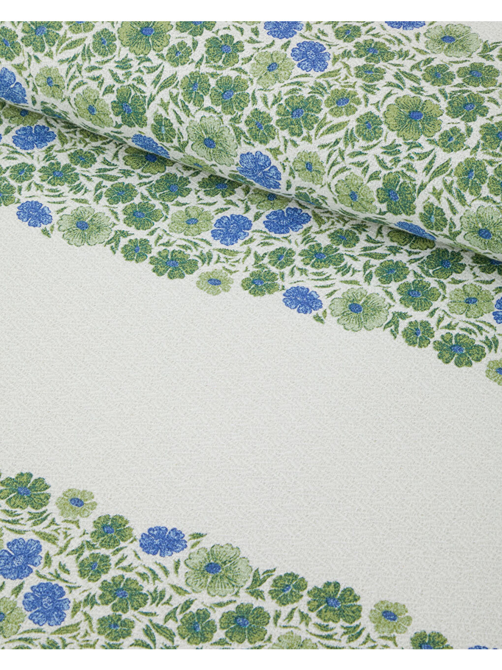 Forest Blossom Baskılı Pamuklu Çift Kişilik Pike 200x220 cm Yeşil-2