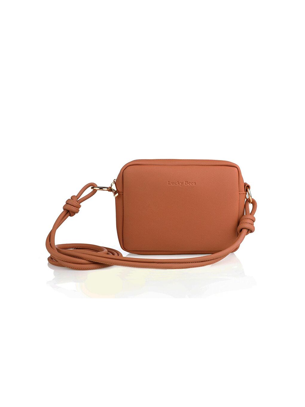 Sarı Çapraz Askılı Fermuarlı Kadın Mini Omuz Çantası-3