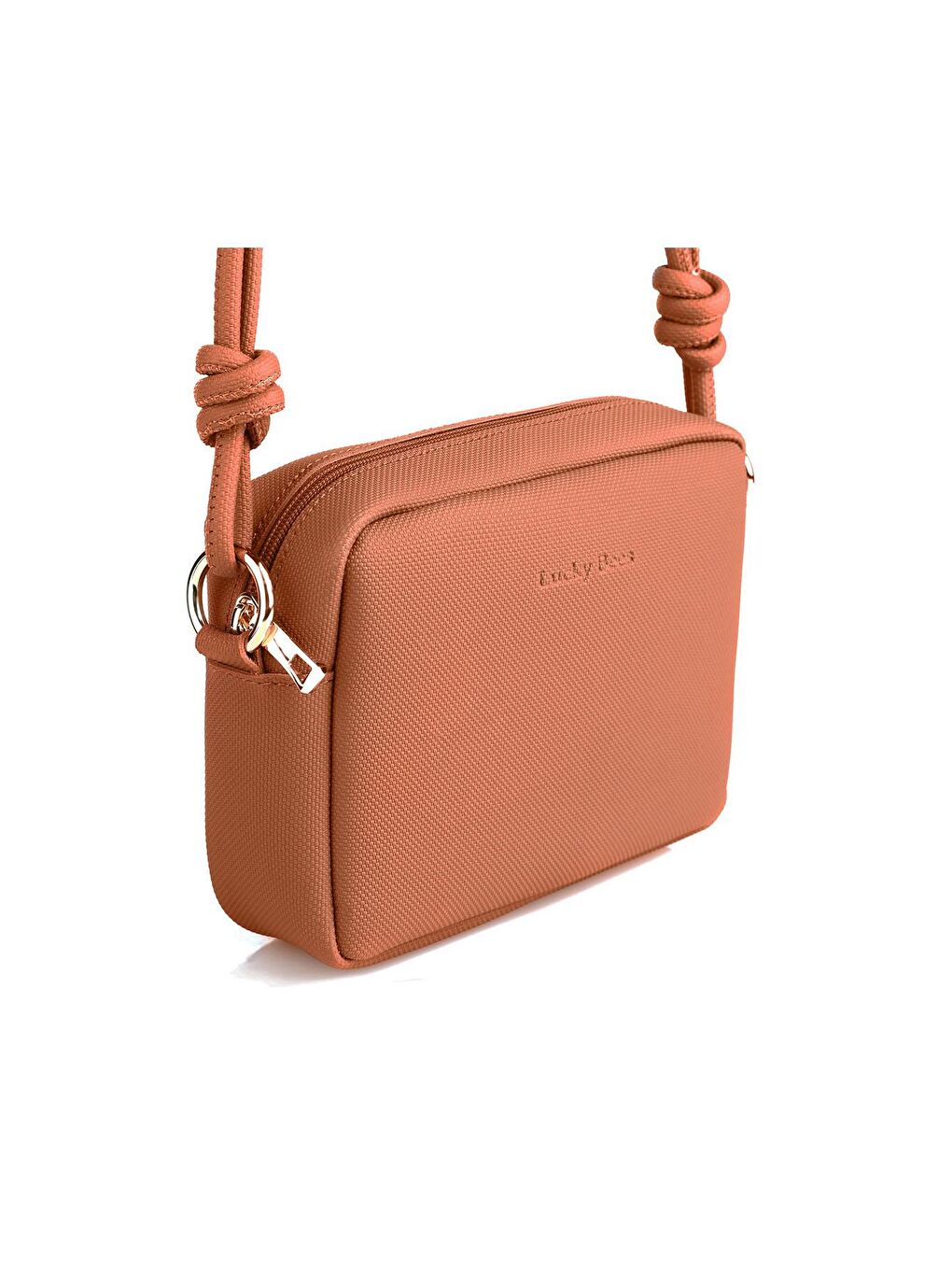 Sarı Çapraz Askılı Fermuarlı Kadın Mini Omuz Çantası-4