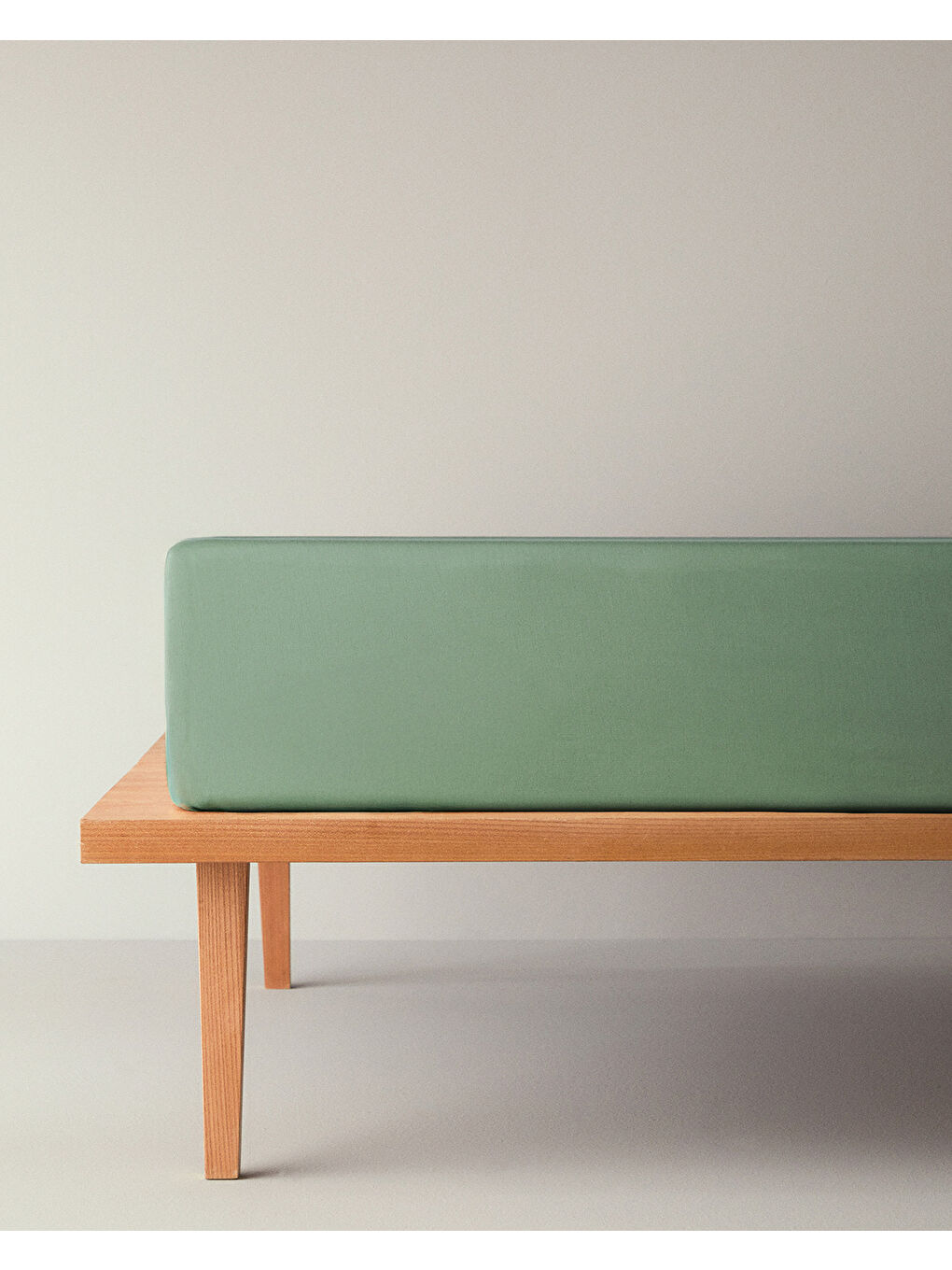 Pure Pamuklu King Size Lastikli Çarşaf 180x200 cm Çağla Yeşili-5