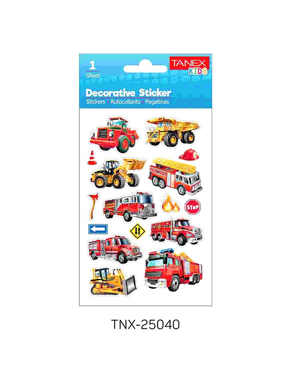 Kids Sticker Puffy Kamyon Serisi 16 Parça (25040)