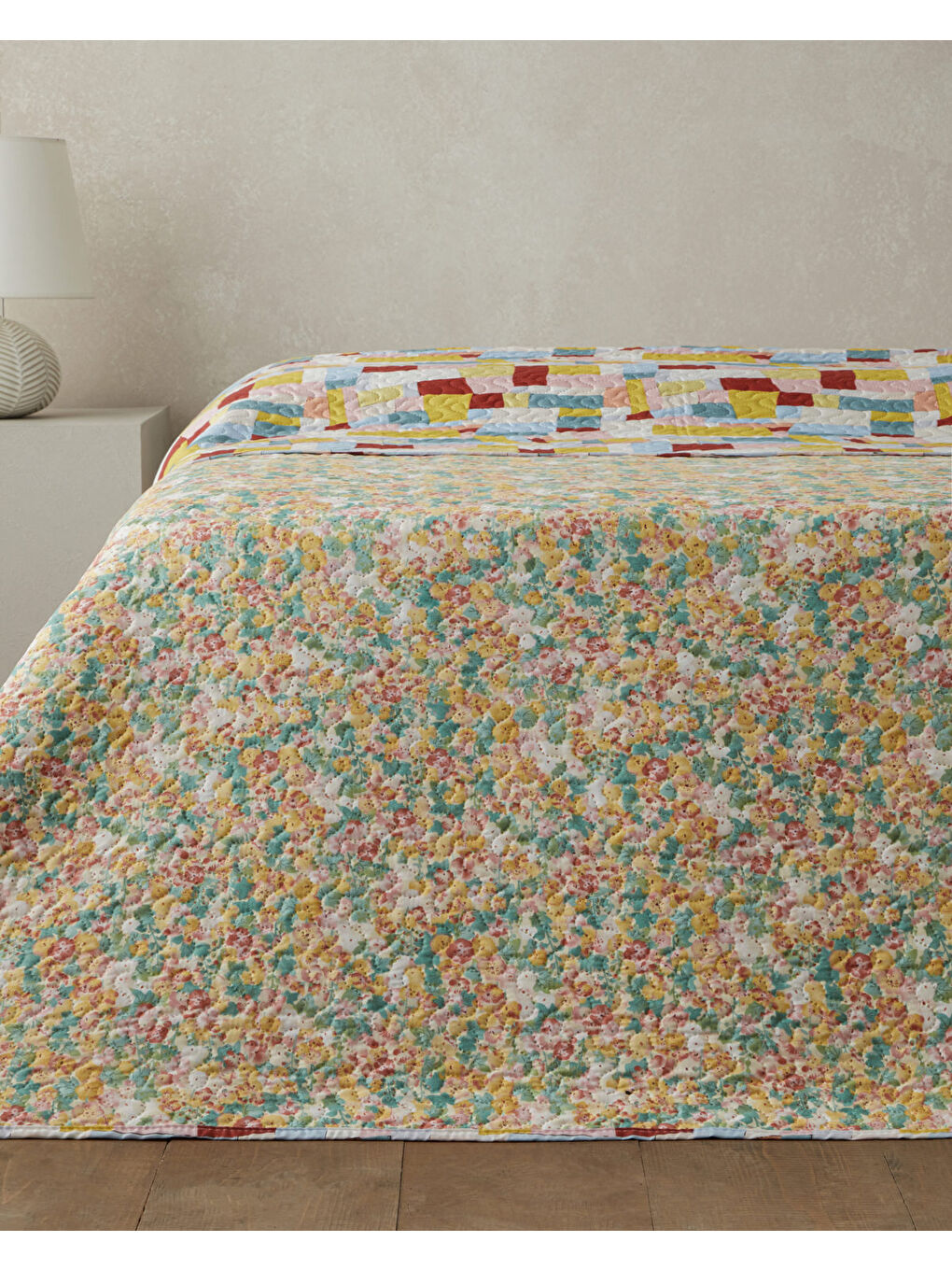 Ripple Bloom King Size Çok Amaçlı Örtü 220x240 cm Turuncu-2