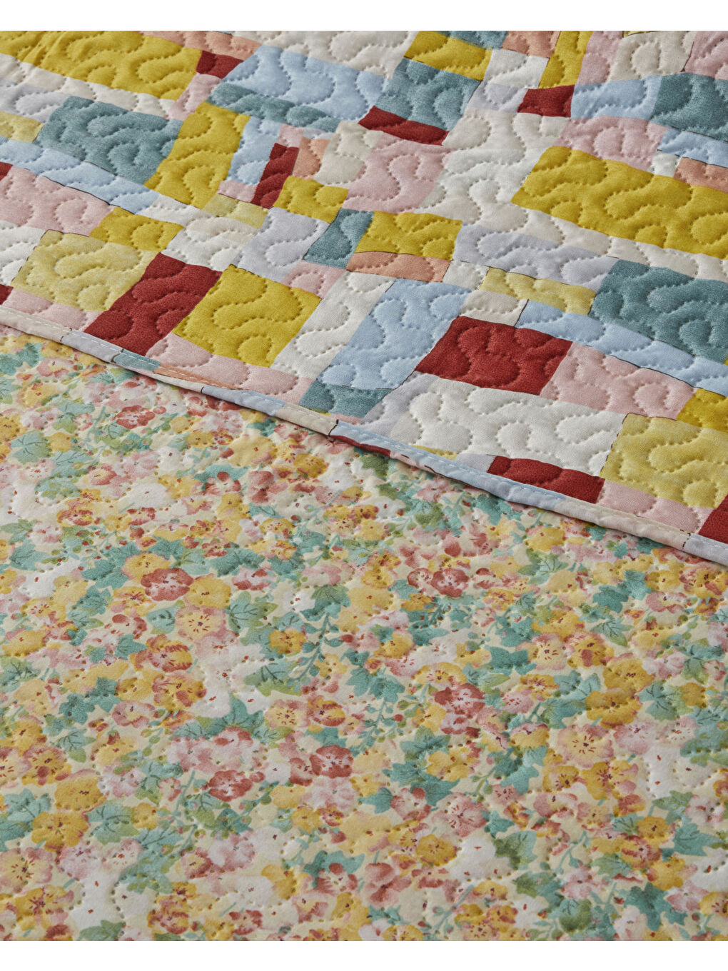 Ripple Bloom King Size Çok Amaçlı Örtü 220x240 cm Turuncu-3