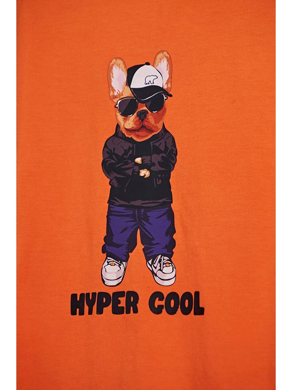 Hyper Bear Turuncu Baskılı Çocuk Tişört-1