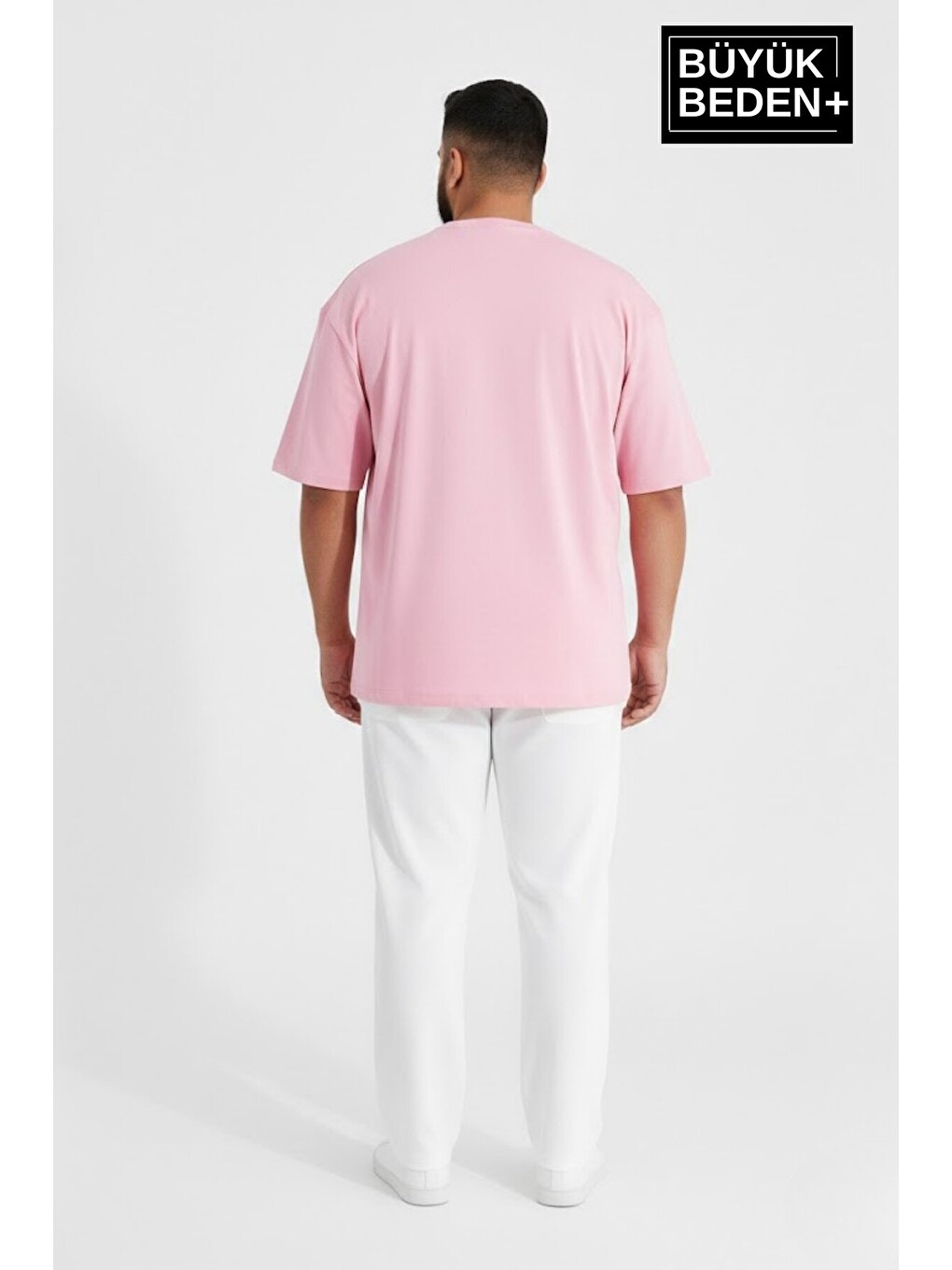 Pembe Erkek Büyük Beden Chef's Selection Baskılı 3xl-6xl Bisiklet Yaka Tshırt Spr26bts510-04-2