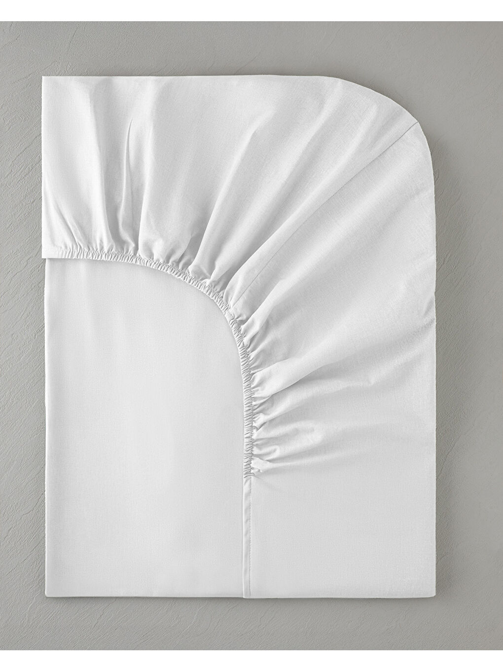 Pure Pamuklu King Size Lastikli Çarşaf 180x200 cm Beyaz