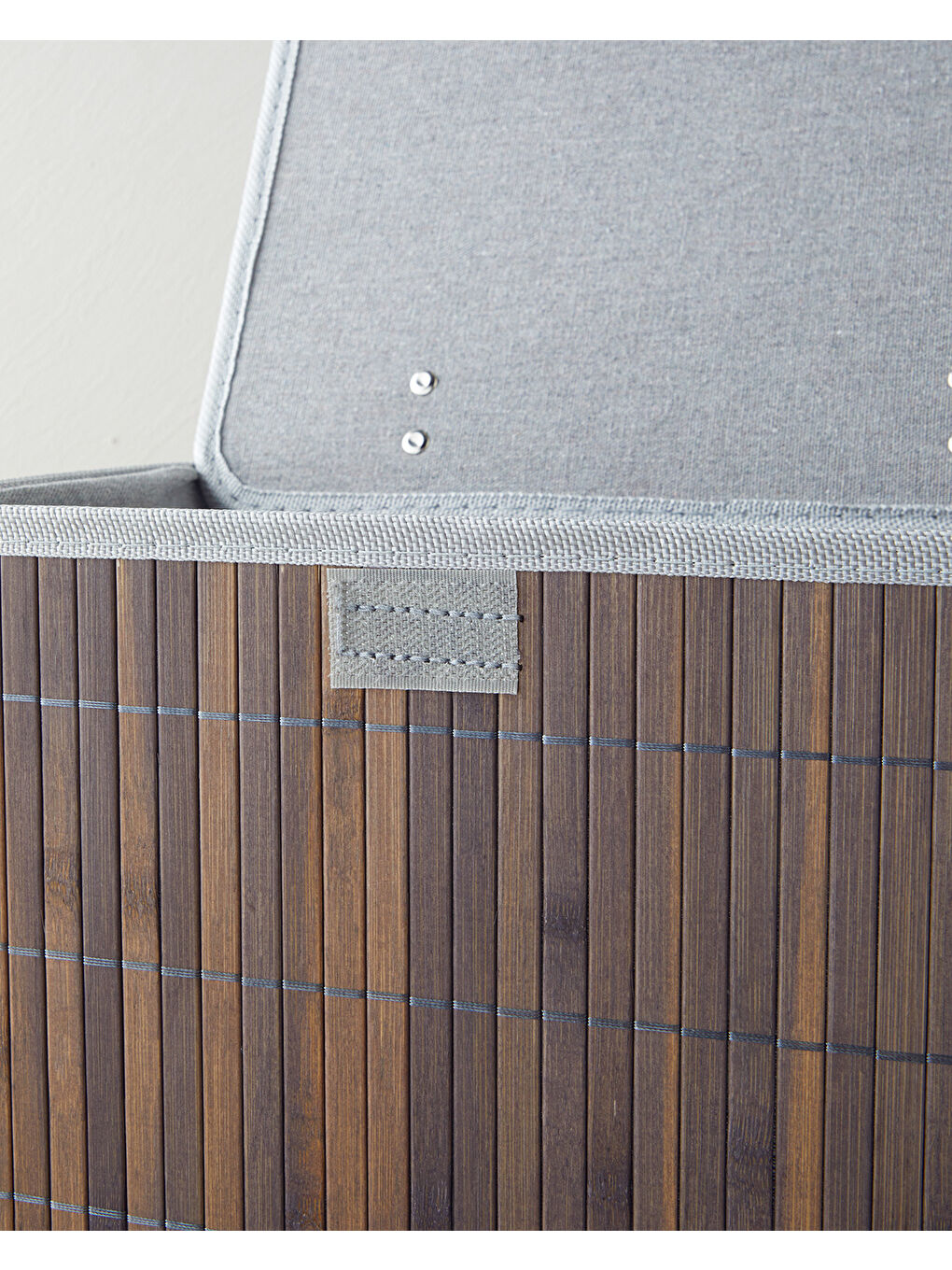 Selina Bambu Saklama Kutusu 33X23X20 cm Antrasit-2