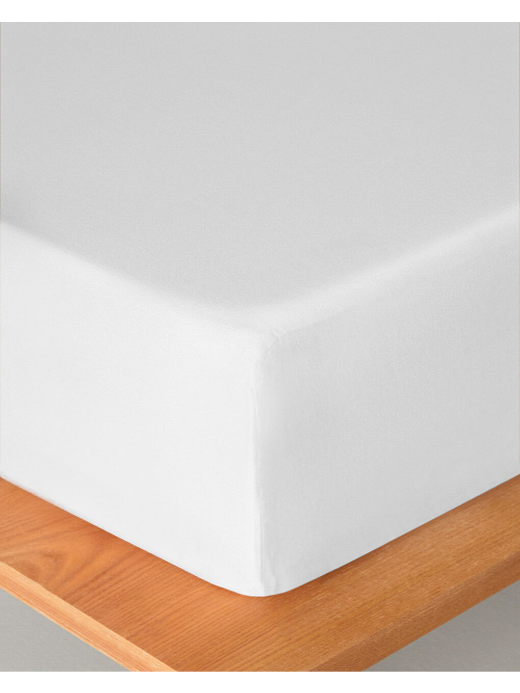 Pure Pamuklu King Size Lastikli Çarşaf 180x200 cm Beyaz-2
