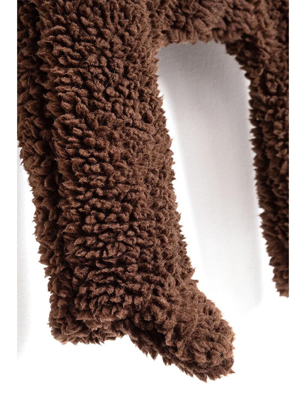 Kahverengi Unisex Bebek Pelüş Kulak Detaylı Tulum (3 Ay - 1 Yaş)-2