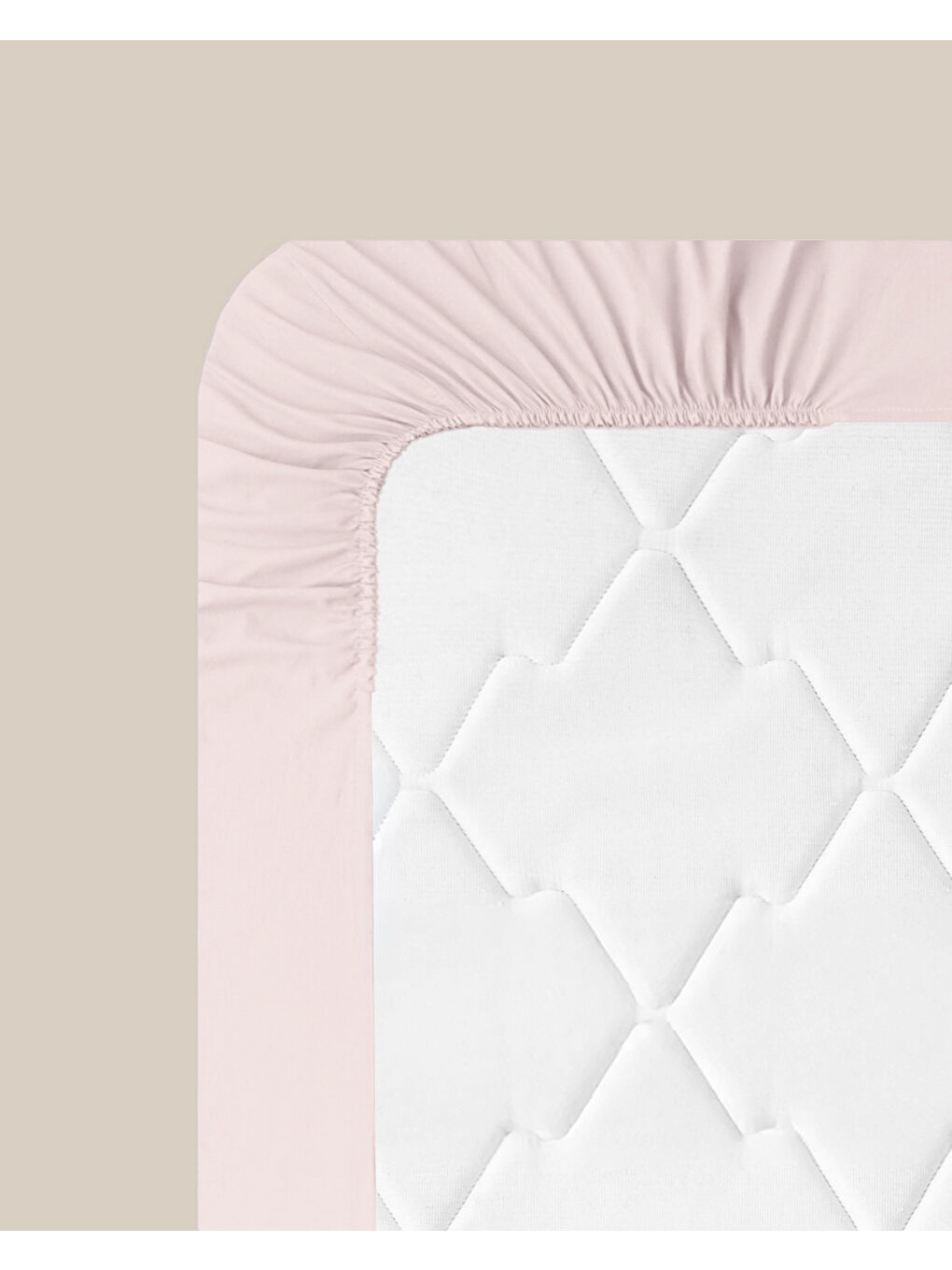 Novella Premium Soft Pamuk Çift Kişilik Lastikli Çarşaf 160x200 cm Toz Pembe-6