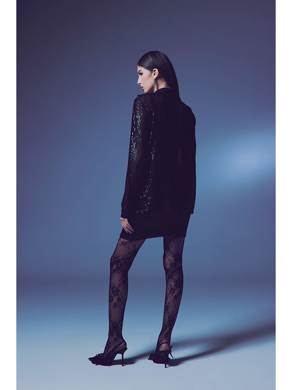 Salaş Payet Gömlek - Siyah-4