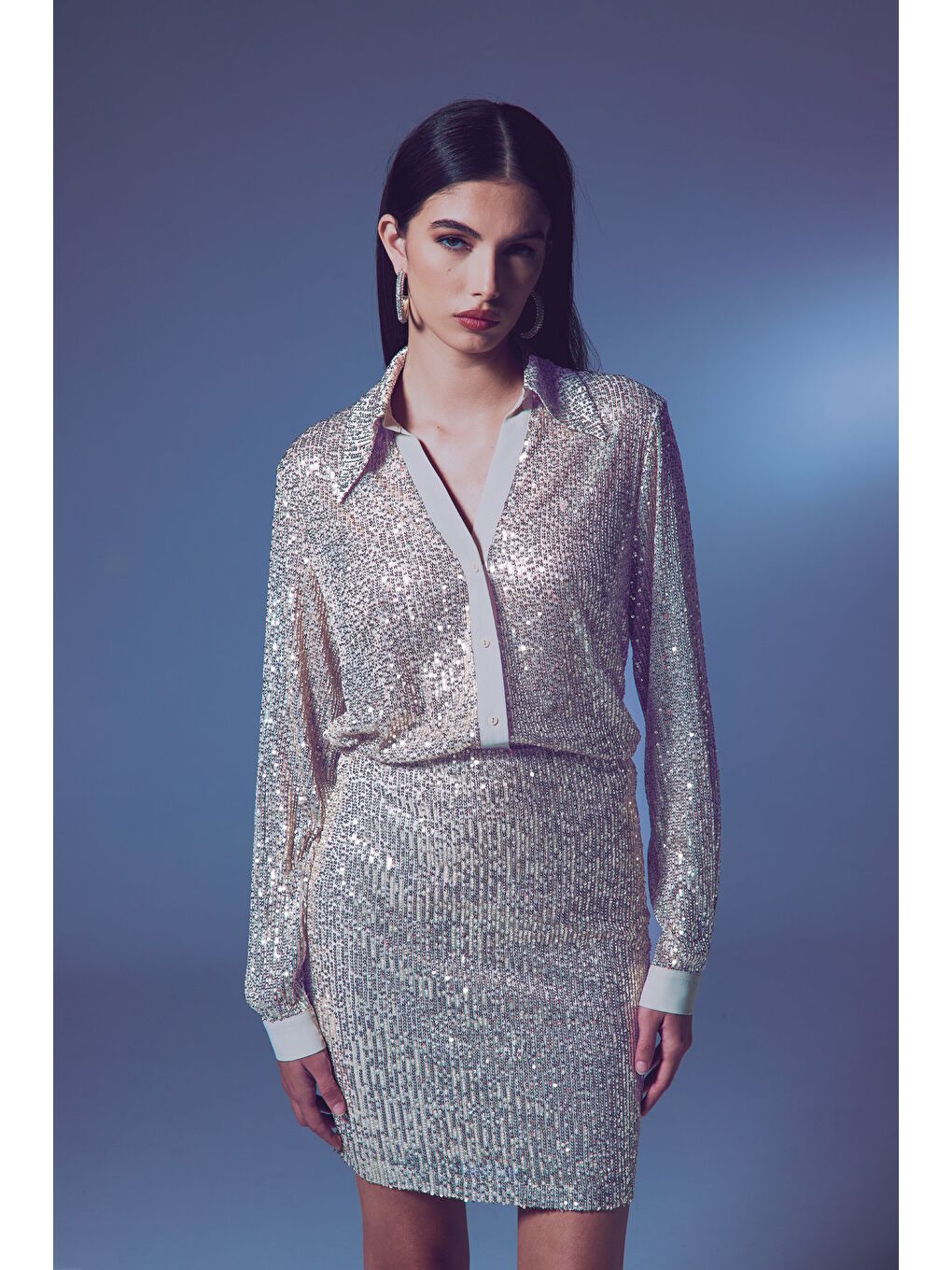 Salaş Payet Gömlek - Bej-1