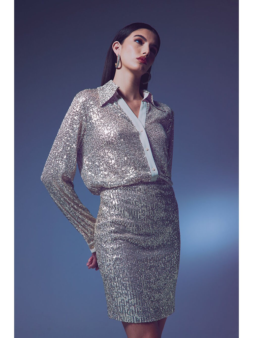 Salaş Payet Gömlek - Bej-3