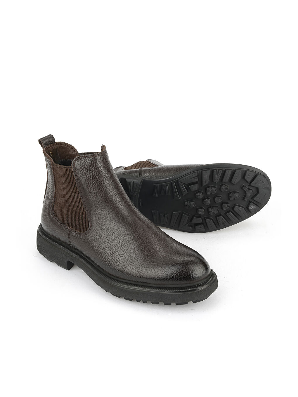 Kahverengi Erkek Hakiki Deri Bot 1531007Z8261 Kahve-3