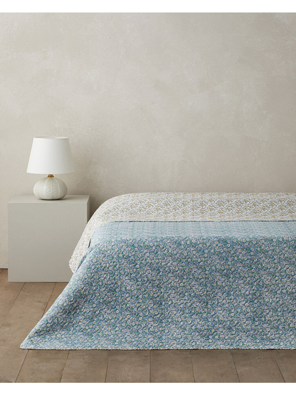 Daisy Charm Çift Kişilik Çok Amaçlı Örtü 200x220 cm Yeşil