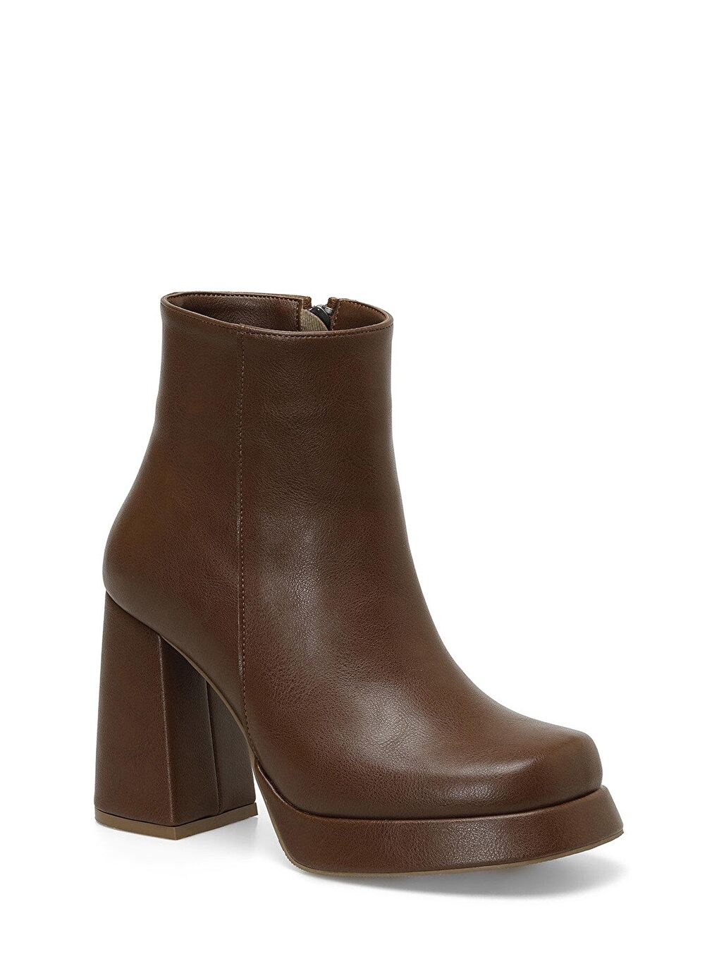 Kahverengi TASHA 3PR Taba Kadın Topuklu Bot-1
