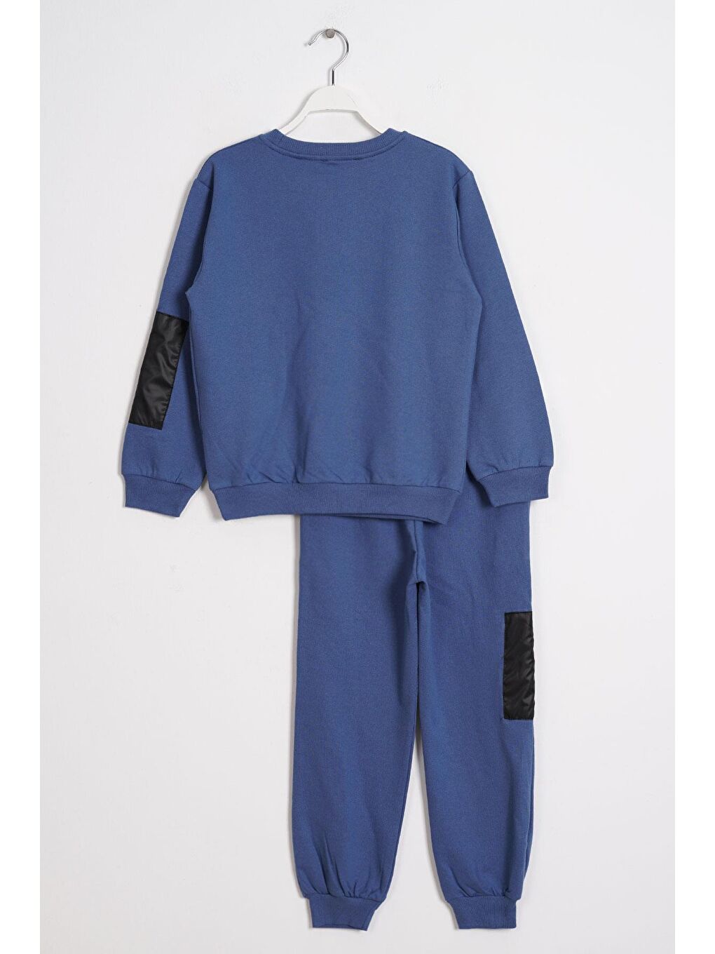 İndigo Fermuar Detaylı Indigo Renk Erkek Çocuk Eşofman Takım-2