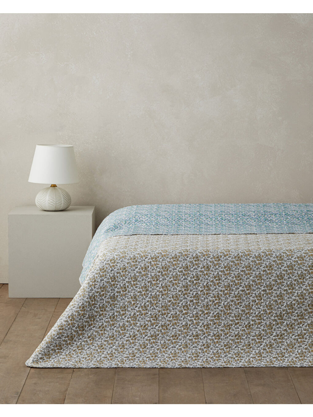 Daisy Charm Çift Kişilik Çok Amaçlı Örtü 200x220 cm Yeşil-1