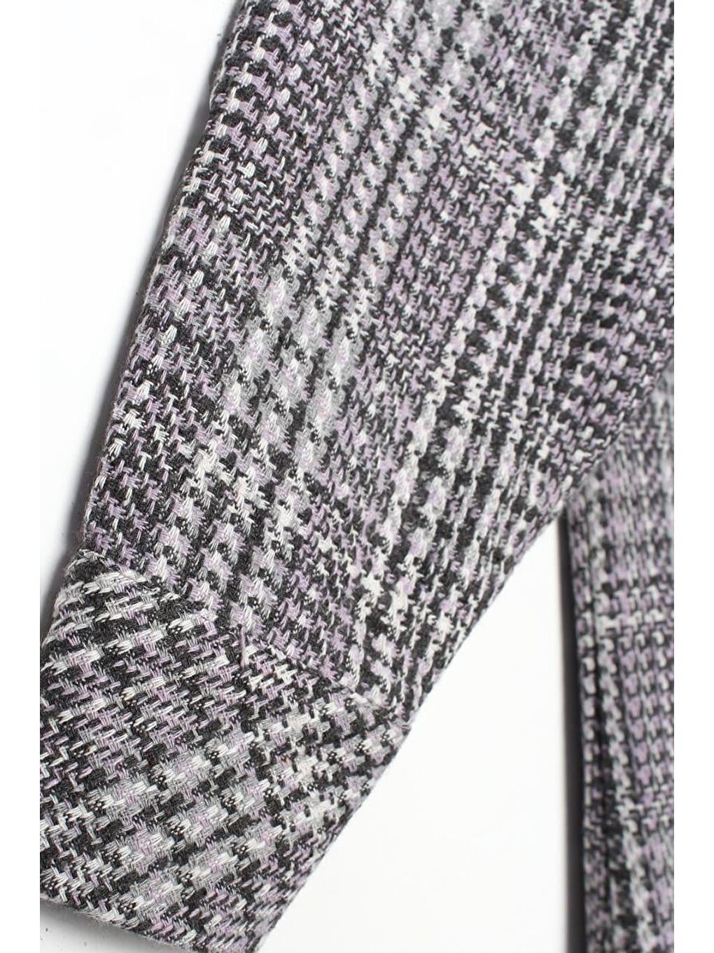 Lila-Gri-Cepli Çıtçıtlı Oduncu Gömlek-5