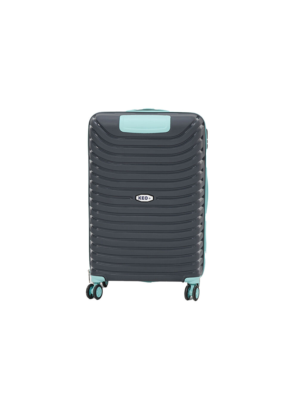 Gri 3’lü Set Füme-Turkuaz  PP Valiz-4