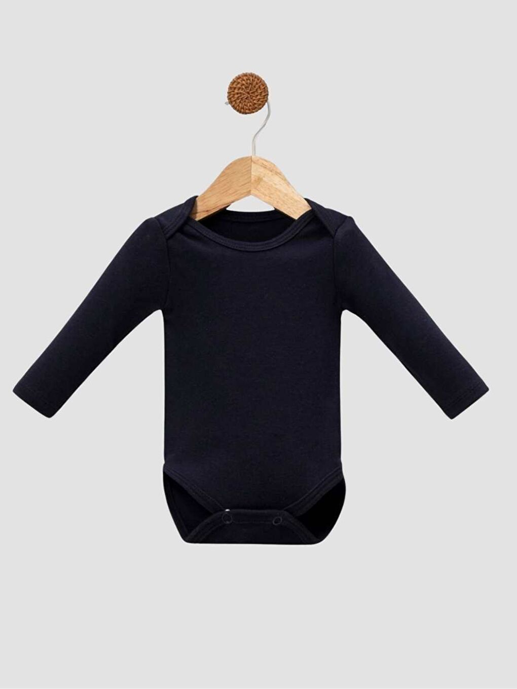 Lacivert Bebek Penye Unisex  Elastanlı Takım  Uzunkollu-1