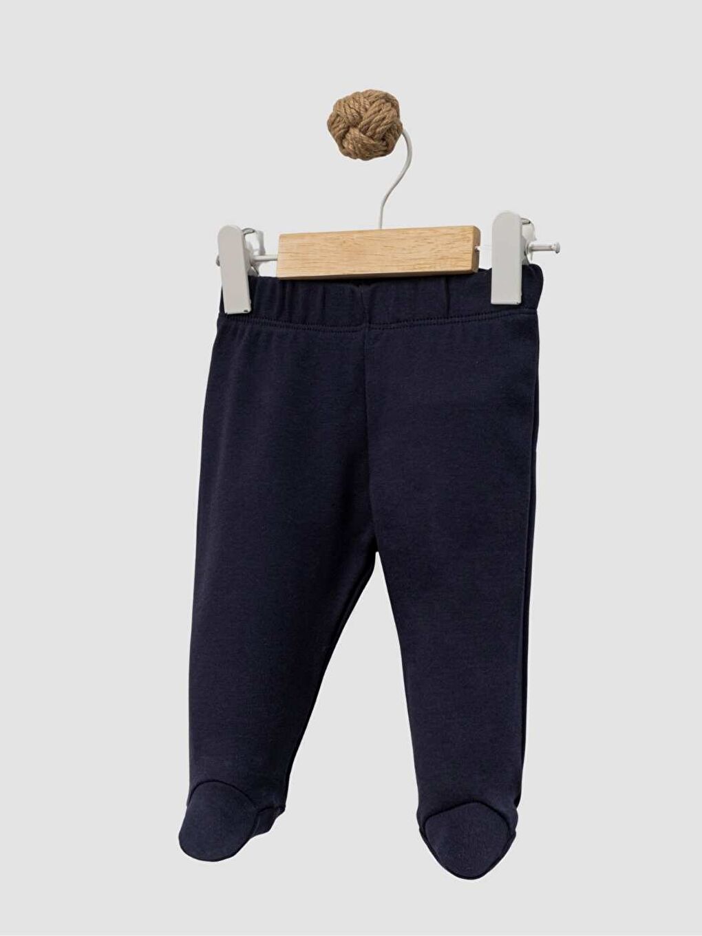 Lacivert Bebek Penye Unisex  Elastanlı Takım  Uzunkollu-2