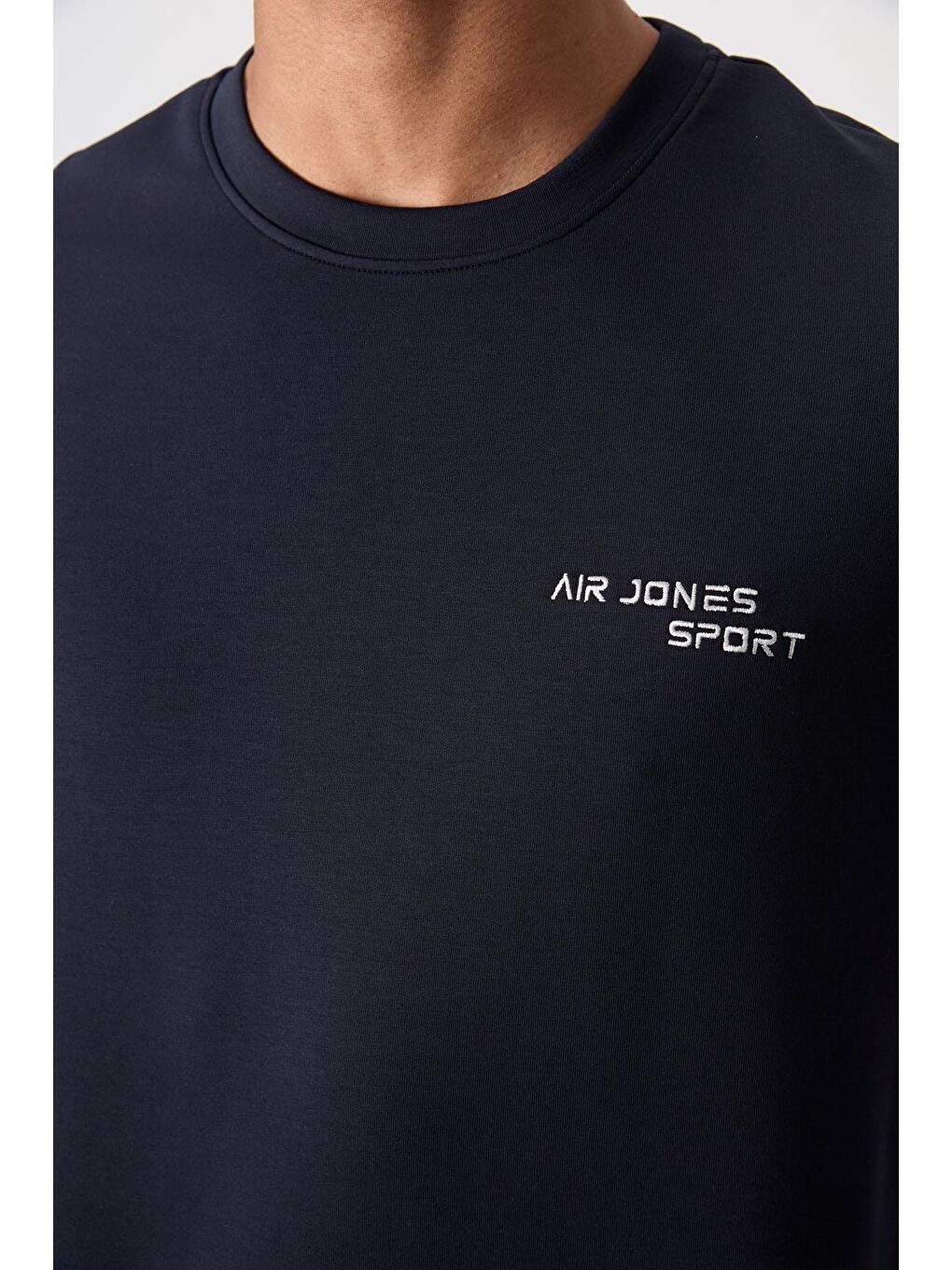 AIR JONES Lacivert Pamuklu Kalın Yumuşak Dokulu Comfort Fit Nakışlı Erkek Eşofman Takım - 85254 - 4